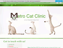 Tablet Screenshot of metrocatclinic.com